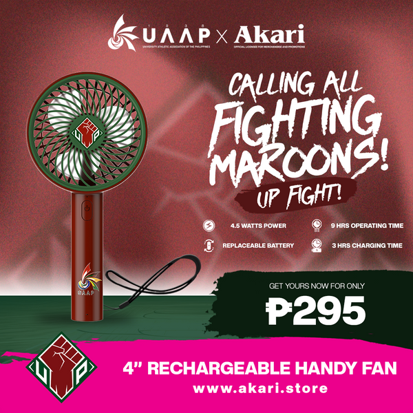 AKARI X UAAP [ UP ] 4" Rechargeable Handy Fan w/ Lace