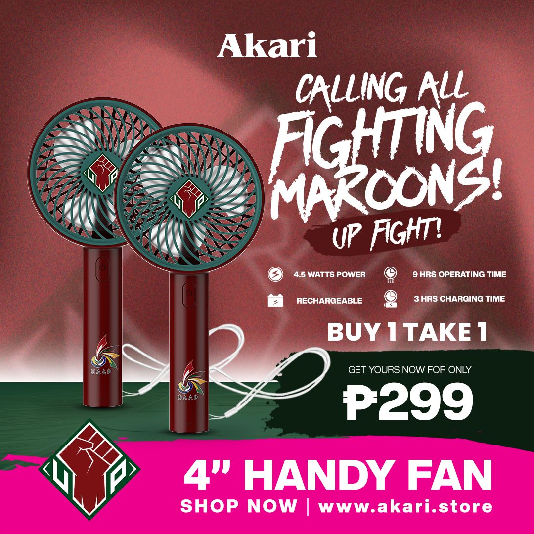 AKARI [ UAAP ] B1T1:  4" Rechargeable Handy Fan w/ Lace