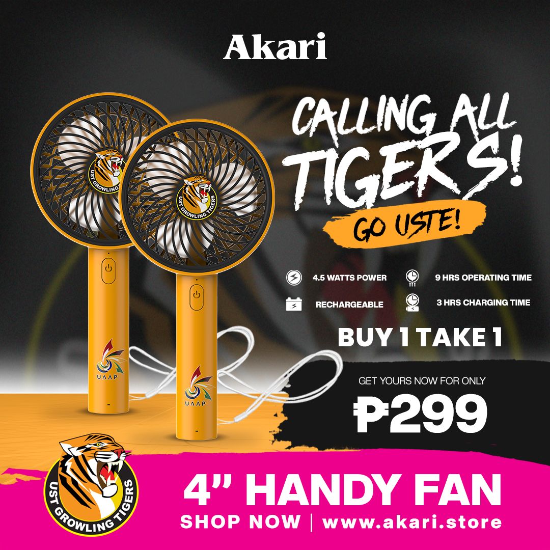 AKARI [ UAAP ] B1T1:  4" Rechargeable Handy Fan w/ Lace