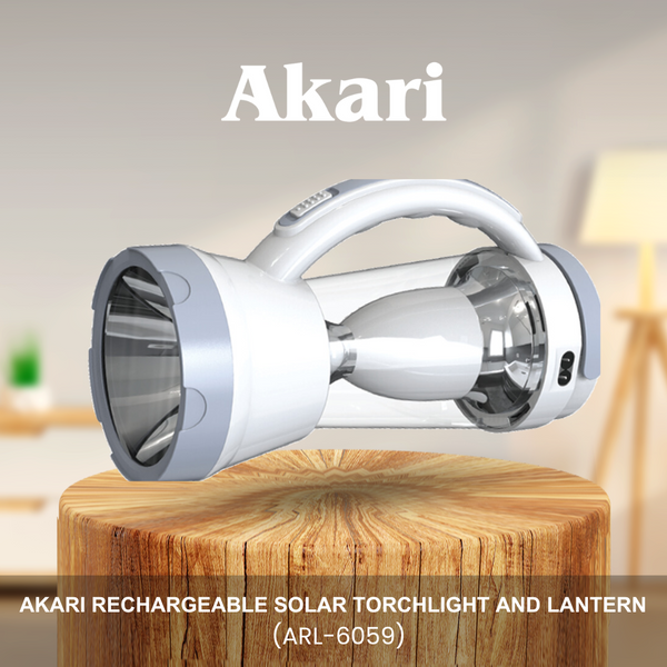 Akari Rechargeable Solar Torchlight and Lantern (ARL-6059