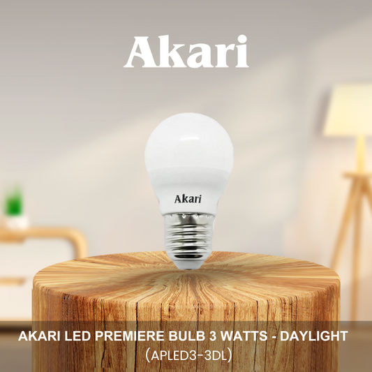 Akari LED Premiere Bulb 3 Watts - Daylight (APLED3-3DL)