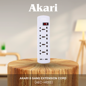 Akari 8 Gang Extension Cord (AEC-H1013)