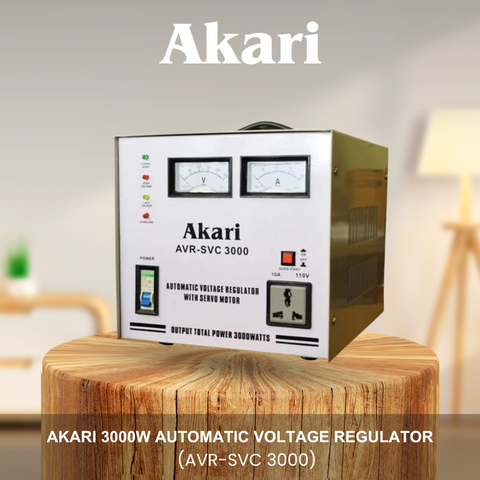 Akari 3000W Automatic Voltage Regulator (AVR-SVC 3000)