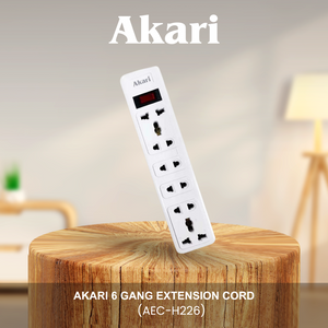 Akari 6 Gang Extension Cord (AEC-H226)