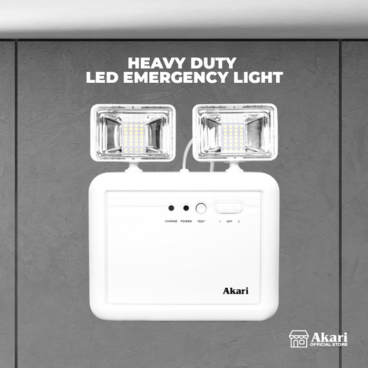 Akari LED Heavy Duty Emergency Light 2 Watts x 4 Watts (AELG-L412)