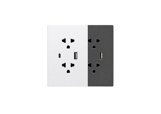 Universal Duplex Grounding Outlet with Shutter (AZN-GOU)