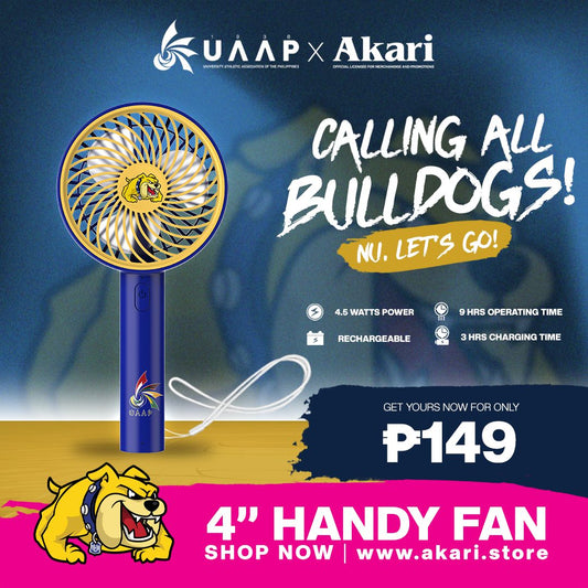 AKARI [ NU ] 4" Rechargeable Handy Fan w/ Lace