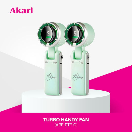 B1T1 : Akari Rechargeable Turbo Handy Fan (ARF-RTF1) GREEN