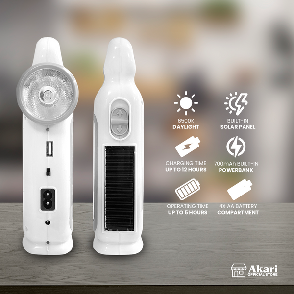 Akari B1G1 : Rechargeable Lantern (ARL-K9821) + Mosquito Swatter (AEMK-K006)