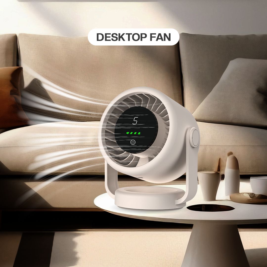 Akari Rechargeable Cyclone Fan with Led Display (ARF-S04)