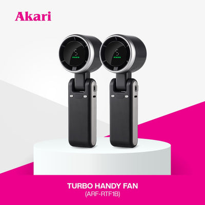 B1T1 : Akari Rechargeable Turbo Handy Fan (ARF-RTF1) BLACK