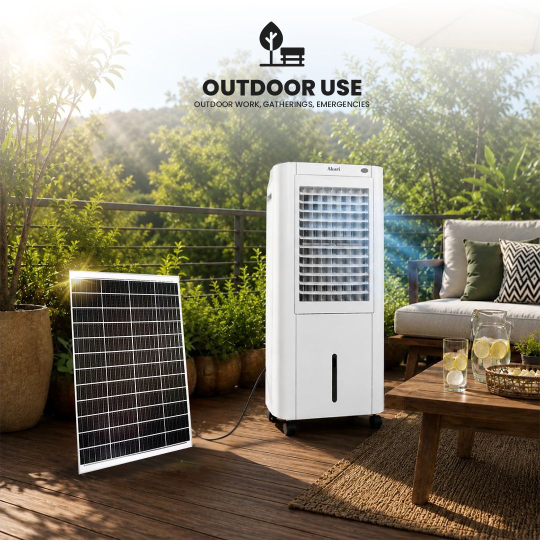 Akari Rechargeable Solar Air Cooler with Remote Control (ASFC-164W)