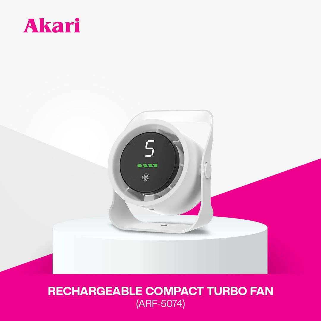 Akari Rechargeable Compact Turbo fan (ARF-5074)