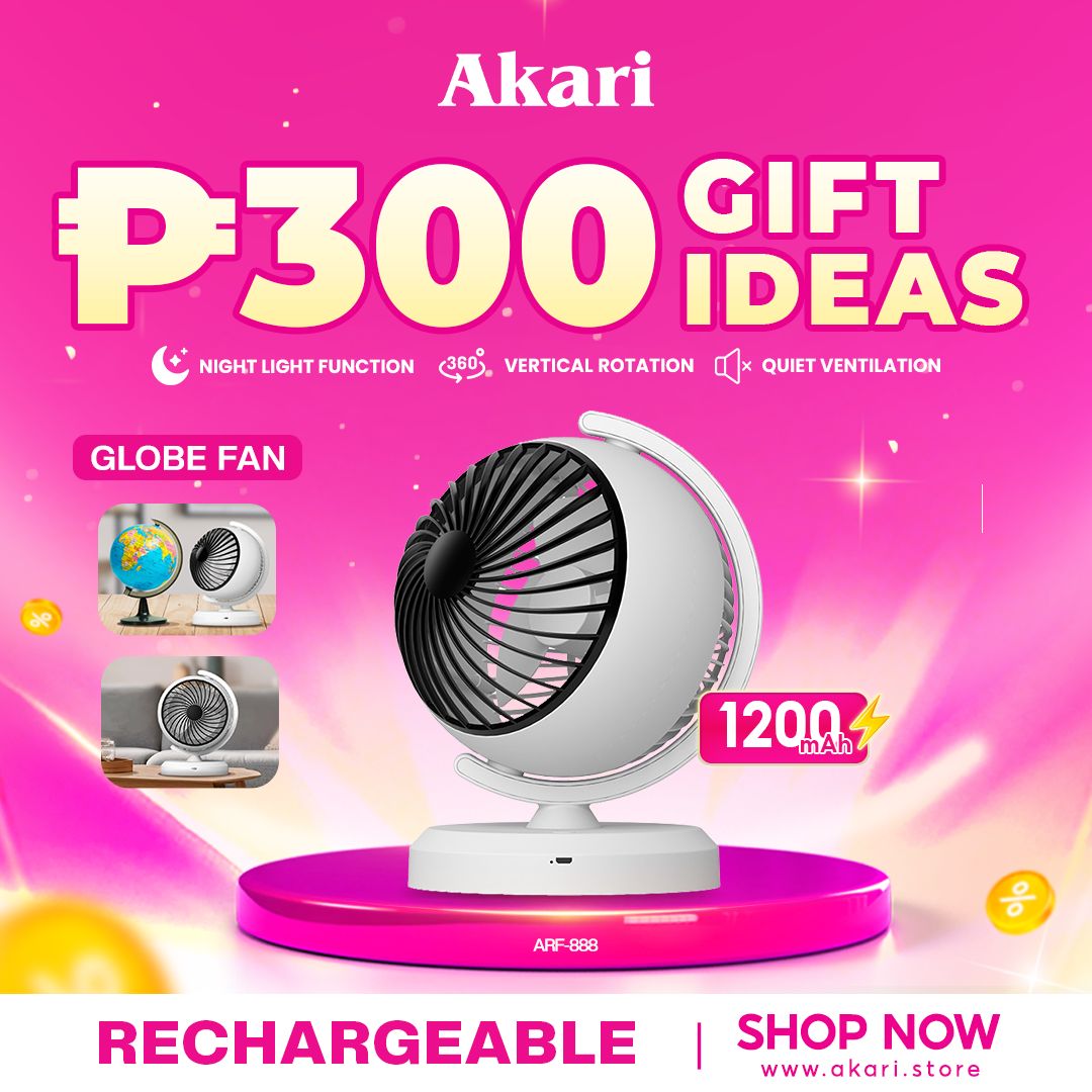 Akari Rechargeable Globe Fan (ARF-888)