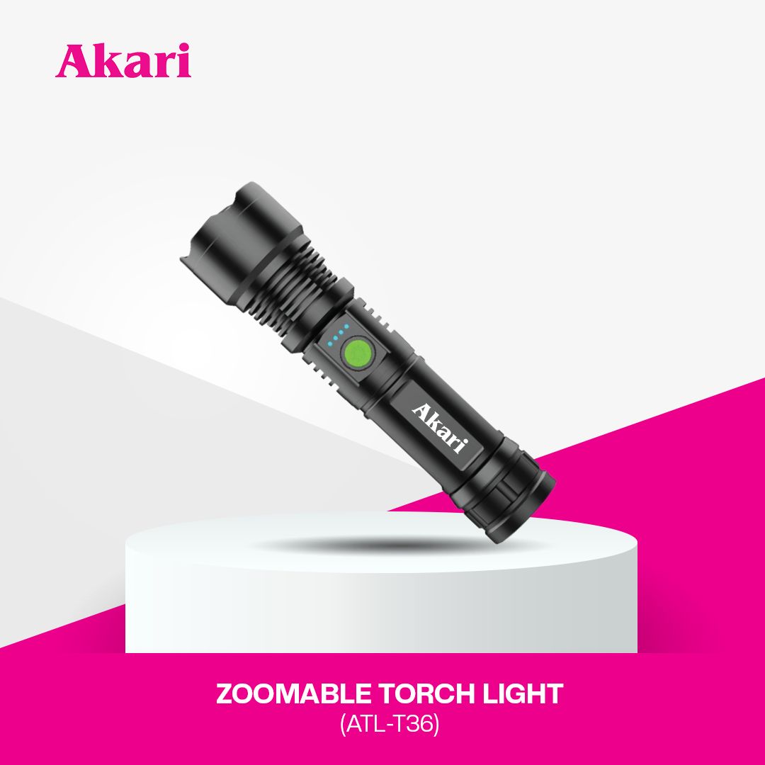 Akari Rechargeable Zoomable Torch Light (ATL-T36)
