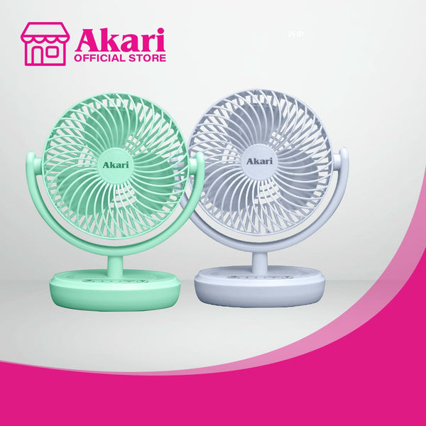 Akari B1T1: 6" Rechargeable Fan with 8W LED
