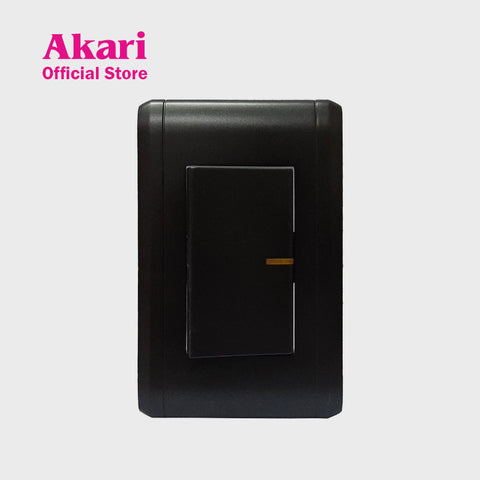 Akari 1 Gang 1 Way Switch - Black (AWD-101BI)