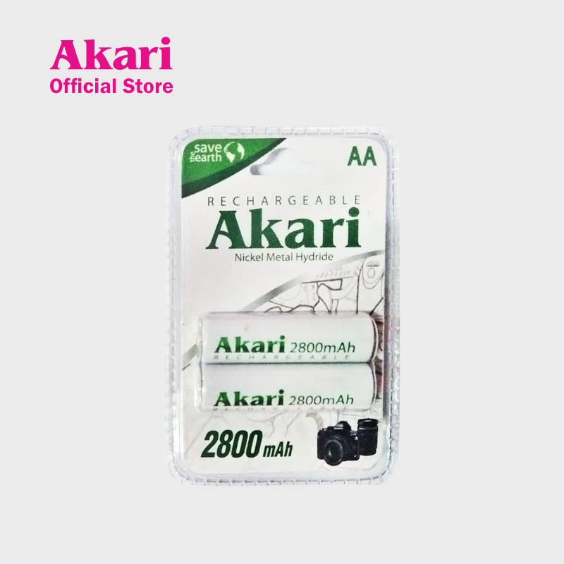 Akari Rechargeable Battery AA - 2800mAh NiMH (ARB2800MH-BP2)