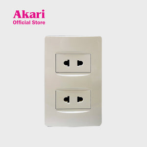 Akari 2 Pin Universal Socket, Small, 250V, 16A (AWD-Z8202-A)