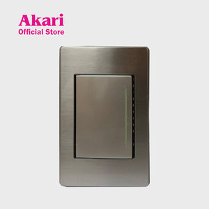 Akari 1 Gang 1 Way Steel Switch (AWS-101)
