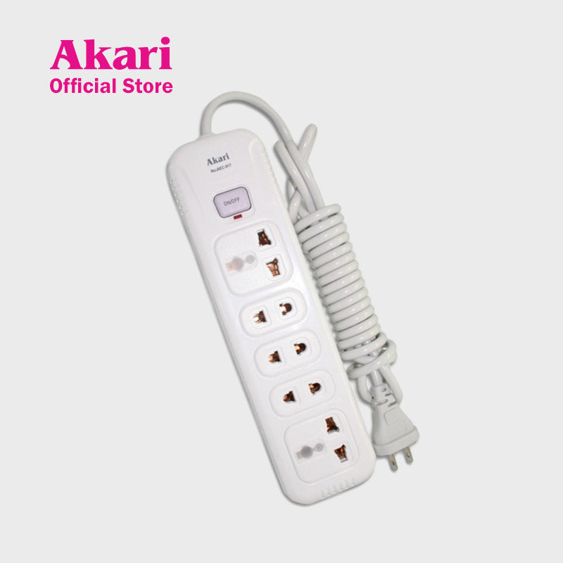 Akari 5-Gang Extension Cord with Surge Protection and Light Indicator (AEC-917)