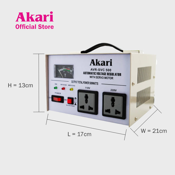Akari AVR 500W Servo Motor 75% Copper Wire (AVR-SVC 500)