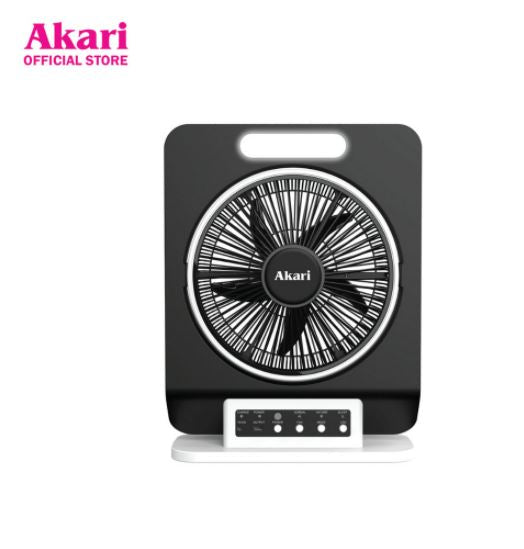 Akari 12" Rechargeable Jumbo Box Fan w/ LED Light (ARBF-5913)