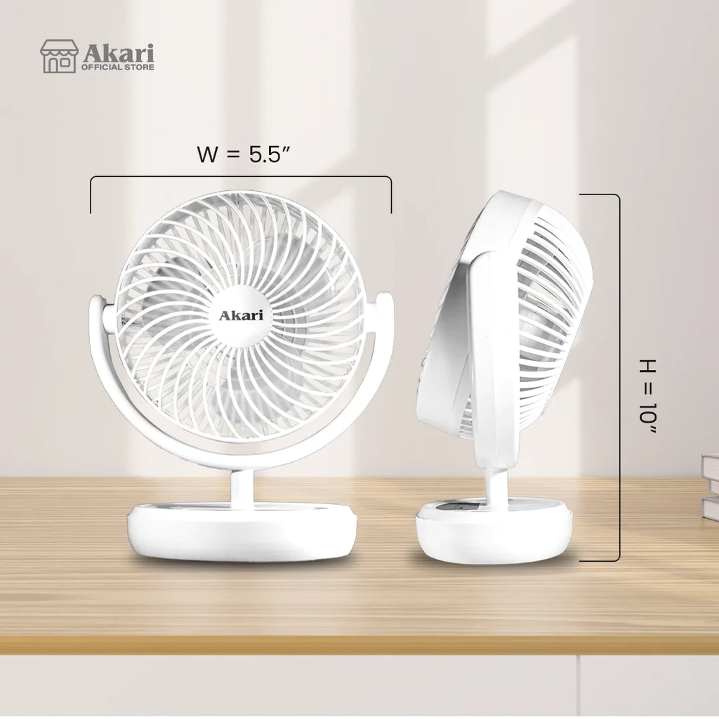 Square desk discount fan
