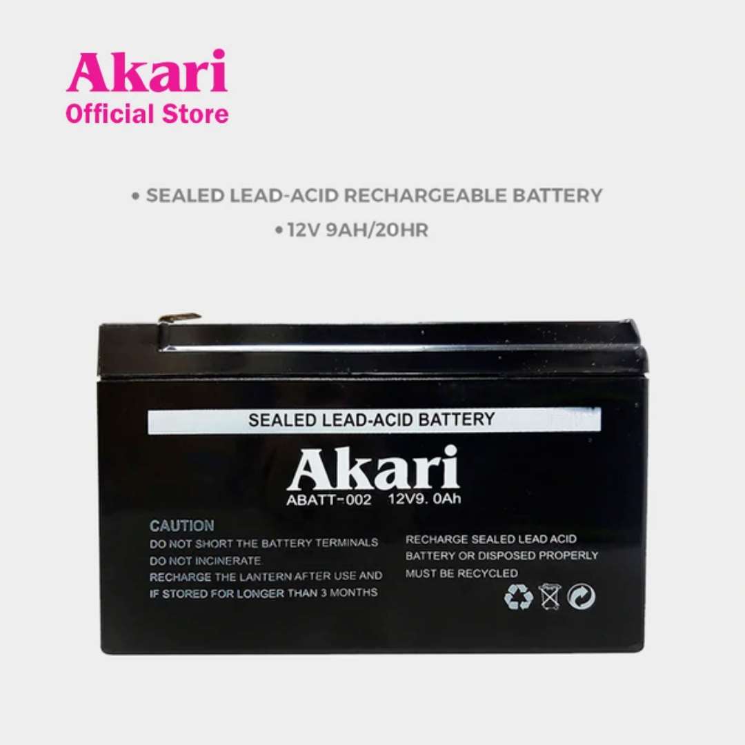 Akari Sealed LeadAcid Rechargeable Battery (ABATT002) Akari.store