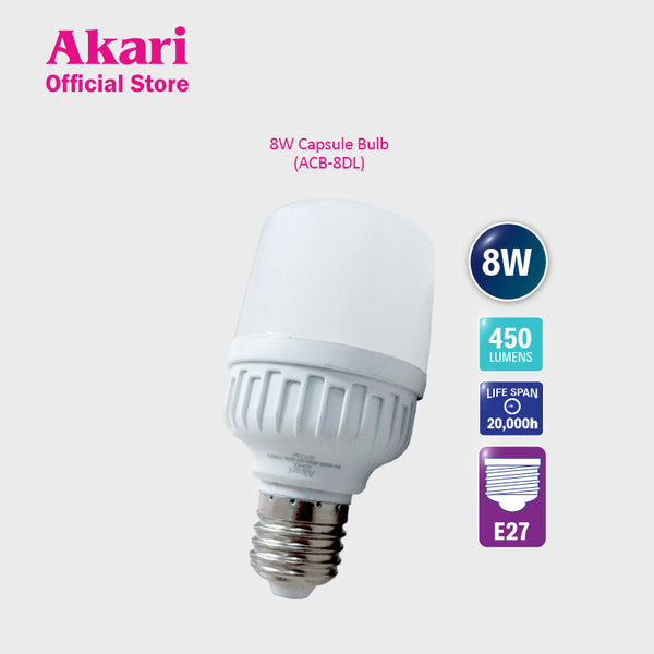 P99 Akari Capsule Bulb 8W, 6500K Daylight (ACB-8DL)