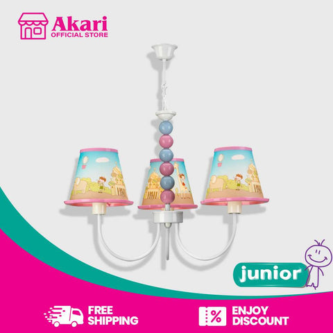 Akari Junior Chandelier Zoo Keeper (AJC-14006-3BAU)