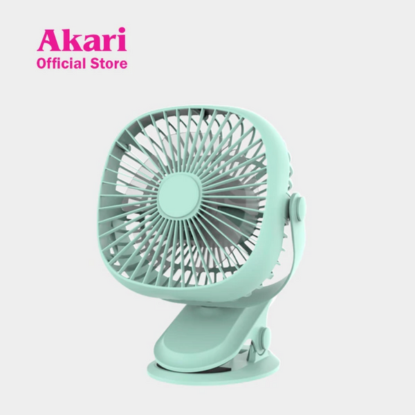 Akari 5" Rechargeable Clip Fan with LED (AJF-5519G)