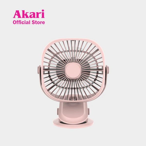 Akari 5" Rechargeable Clip Fan with LED (AJF-5519P)