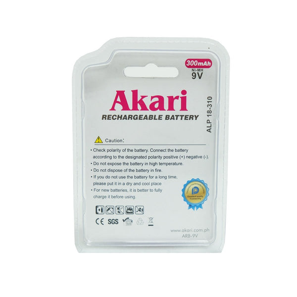 Akari Rechargeable Battery 9V Ni-MH battery (ARB-9V)