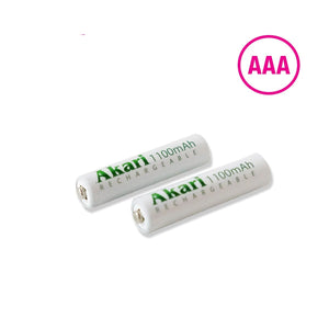Akari Rechargeable  Battery AAA - 1100mAh (ARB1100MH-BP2)