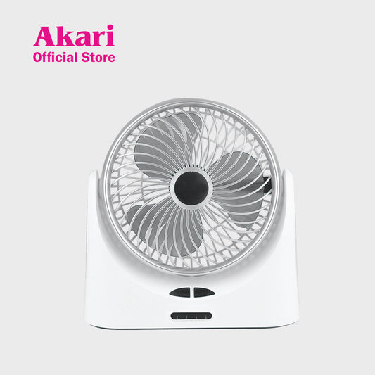 CLEARANCE SALE: Akari Rechargeable 5" LED Cooling Fan with Night Light (ARF-5882)