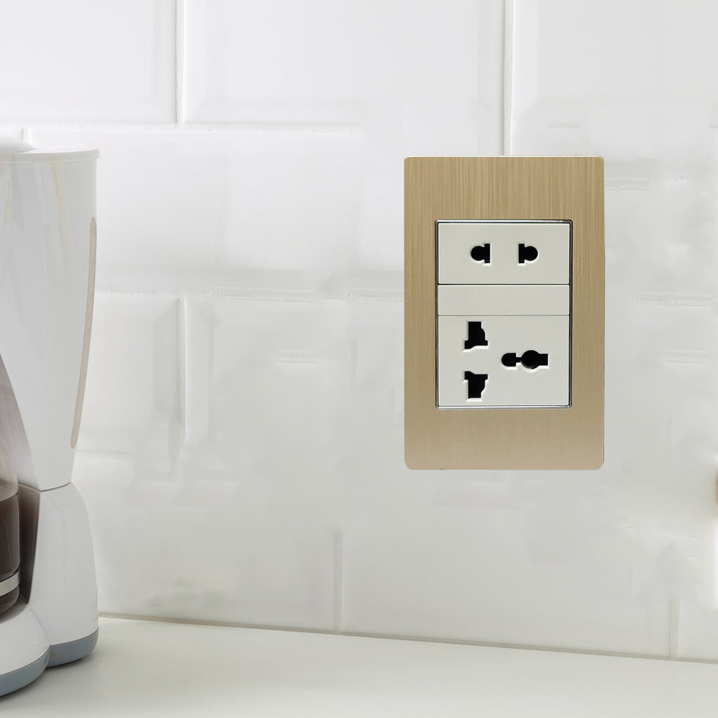 Akari Aircon Outlet/Multipurpose Socket with 1 Gang Universal Outlet ...