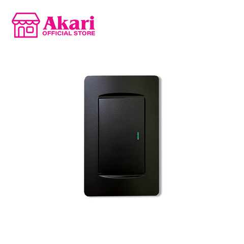 Akari 1 Gang 1 Way Switch with Luminous  (AWD-Z8101-1(B))