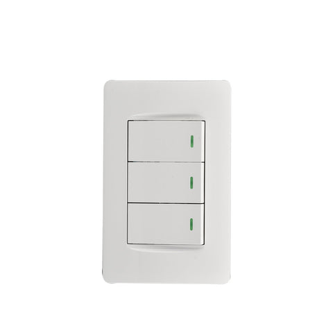 Akari 3 Gang 1 Way Switch (AWD-Z8101-3)