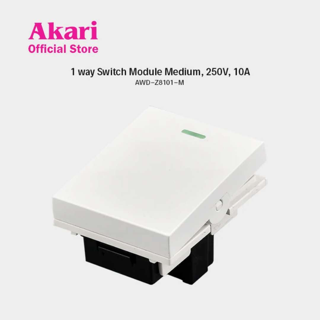 Akari 1 Way Switch Module Medium (AWD-Z8101-M)