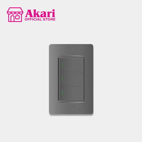 *Akari 3 Gang 3 Way Switch (AWD-Z8103-3(B))