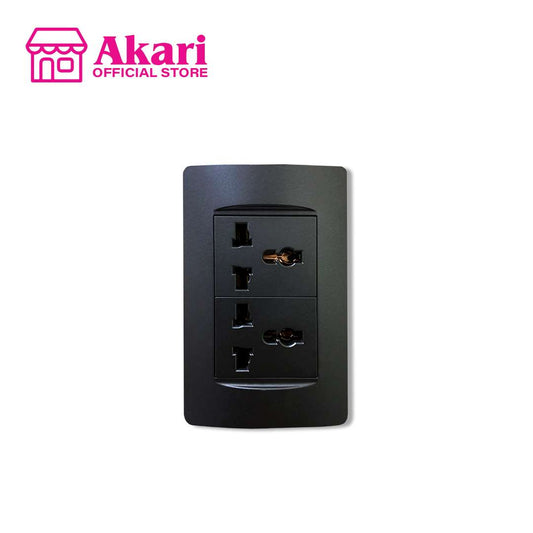*Akari 2 Gang Multi-Purpose Outlet (AWD-Z8204(B))