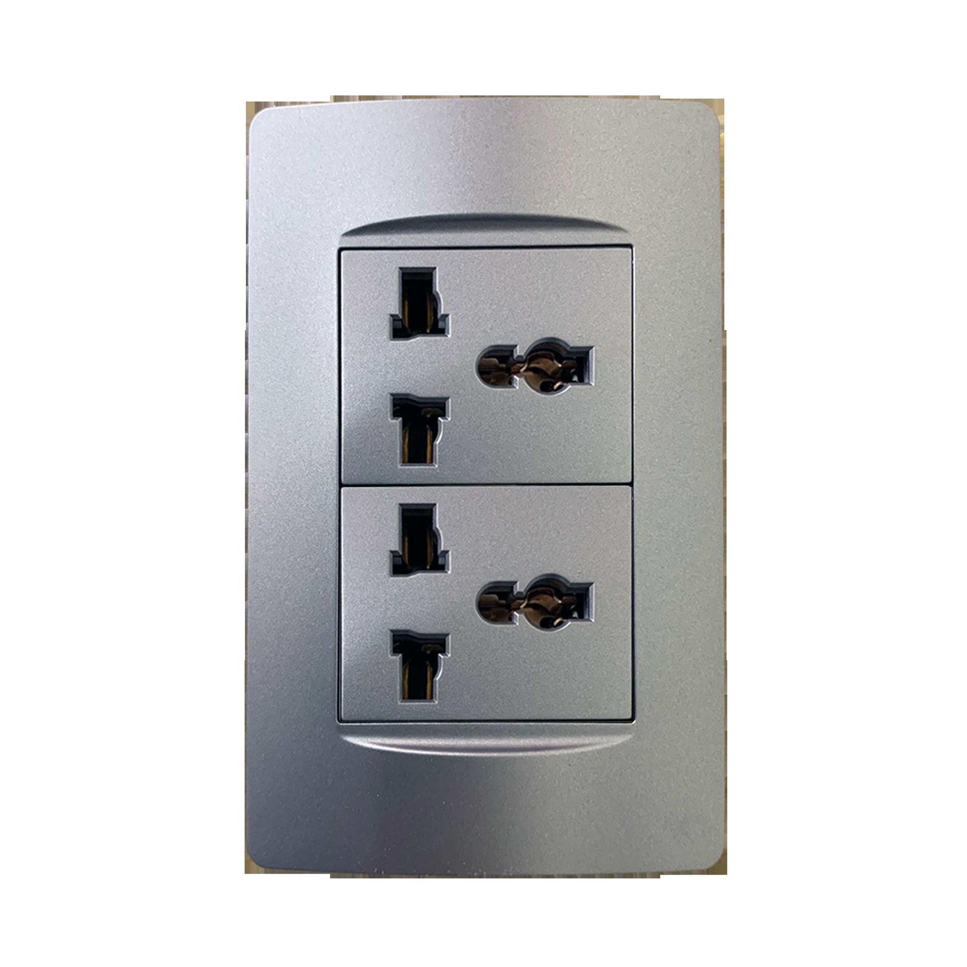 *Akari 2 Gang Multi-Purpose Outlet (AWD-Z8204(S))