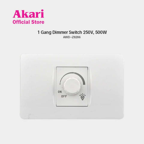 Akari 1 Gang Dimmer Switch (AWD-Z8206)