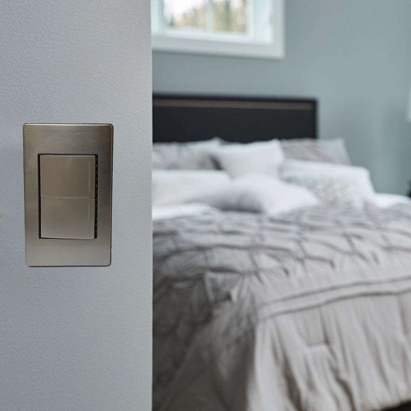 *Akari 2 Gang 1 Way Steel Switch (AWS-102)