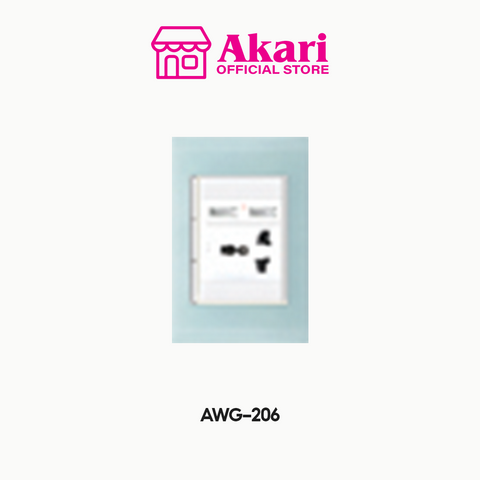 Akari Multipurpose Outlet - Glass (AWG-206)