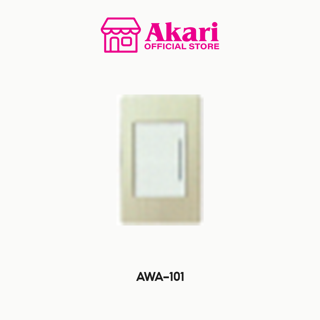 Akari 1 Gang 1 Way Switch Aluminum (AWA-101)