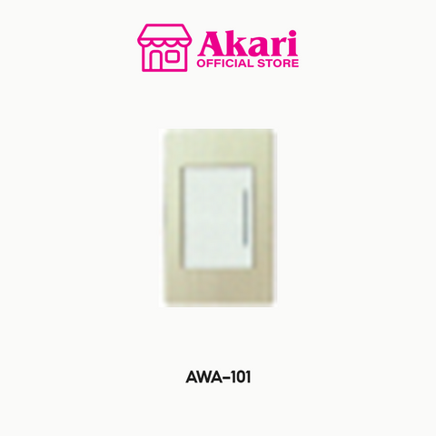 Akari 1 Gang 1 Way Switch Aluminum (AWA-101)