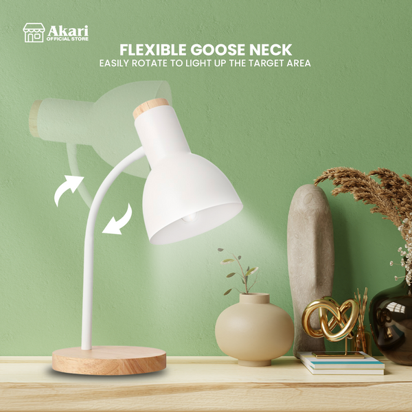 Akari Wooden Desk lamp fixture (ADL-N401W)