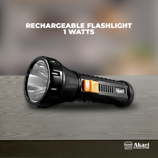 Akari Rechargeable Flashlight 1 Watts (ARFL-8901)